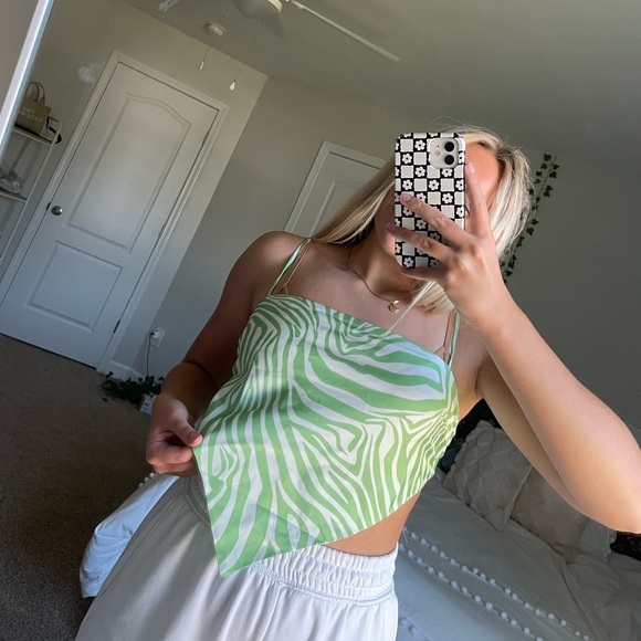 NWT zebra stripe princess polly tie top! - Picture 2 of 5